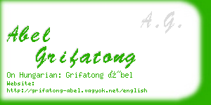 abel grifatong business card